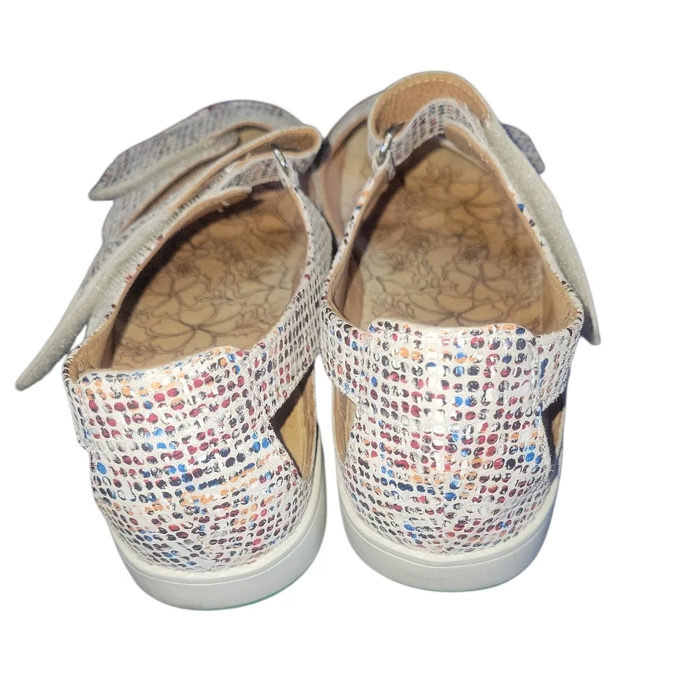Ganter Women's Open Toe Velcro Fastener Leather Multicolor Sandals 37 - Picture 7 of 9